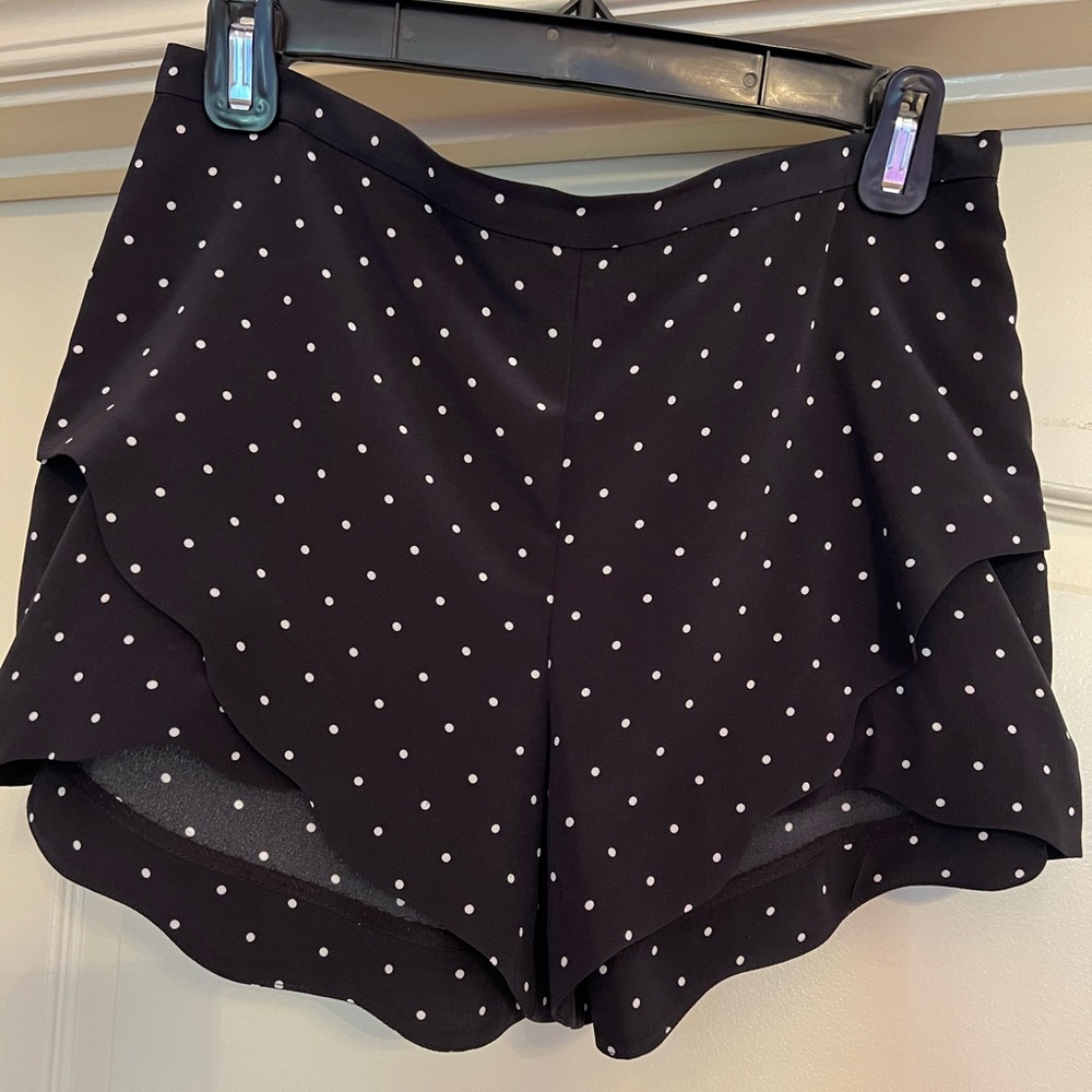 Intermix Silk Polka Dot Shorts Size S